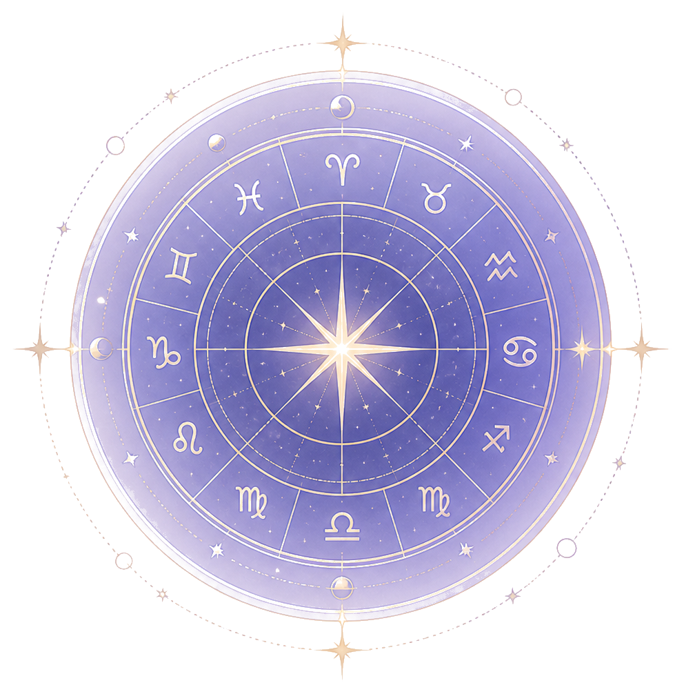 Roda zodiacal com os doze signos